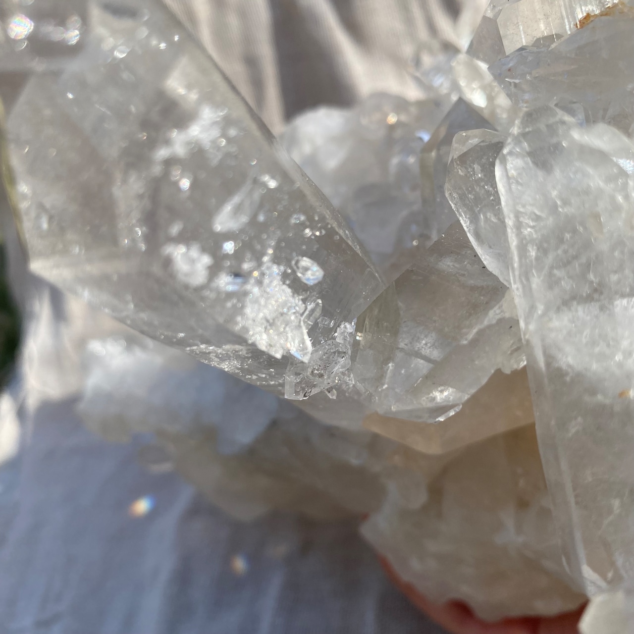 ヒマラヤ 水晶】 インド マニハール産 ♡ 透明度高！ 水晶クラスター 