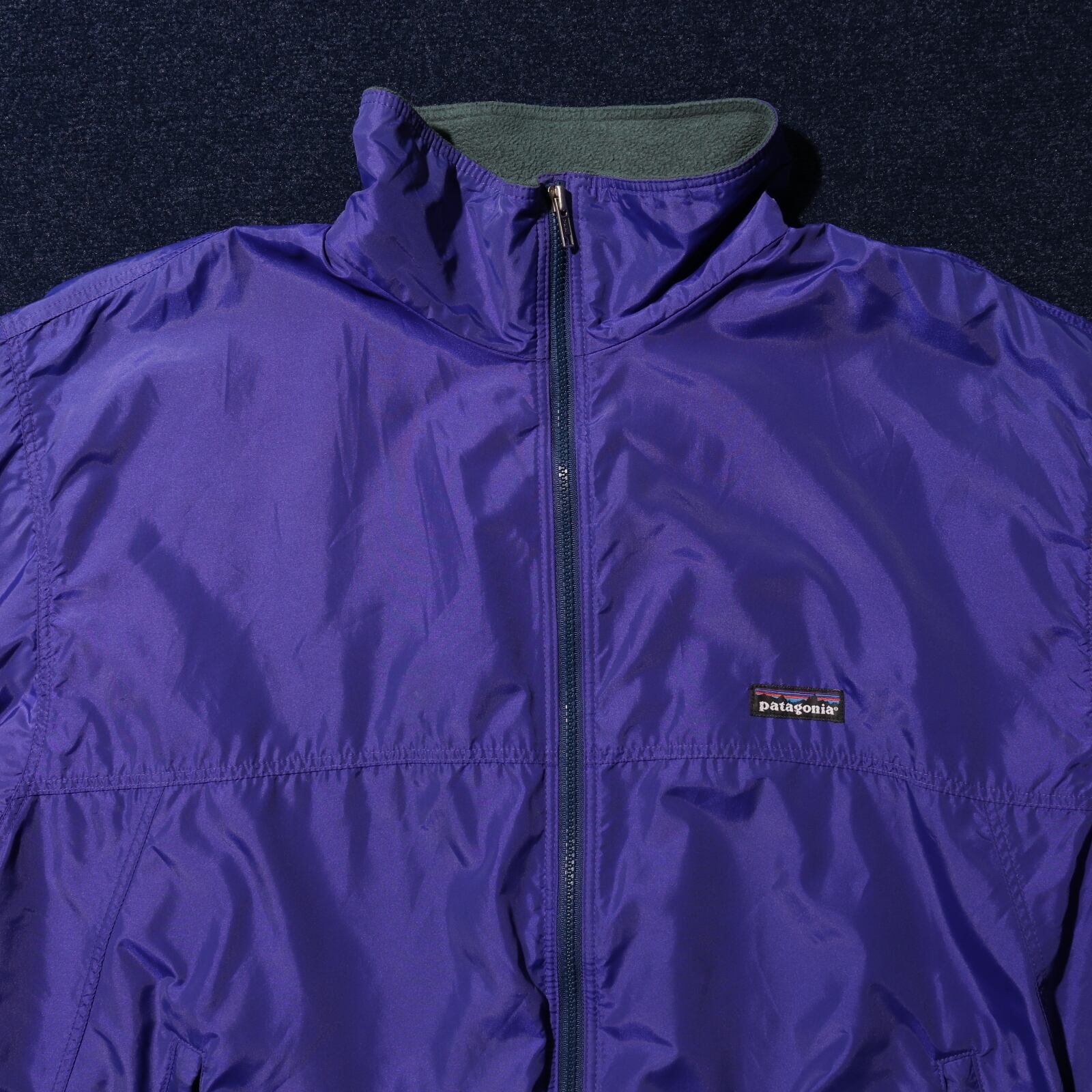 L 雪無し 93年 紫 Shelled Capilene Jacket Patagonia シェルドキャプ  