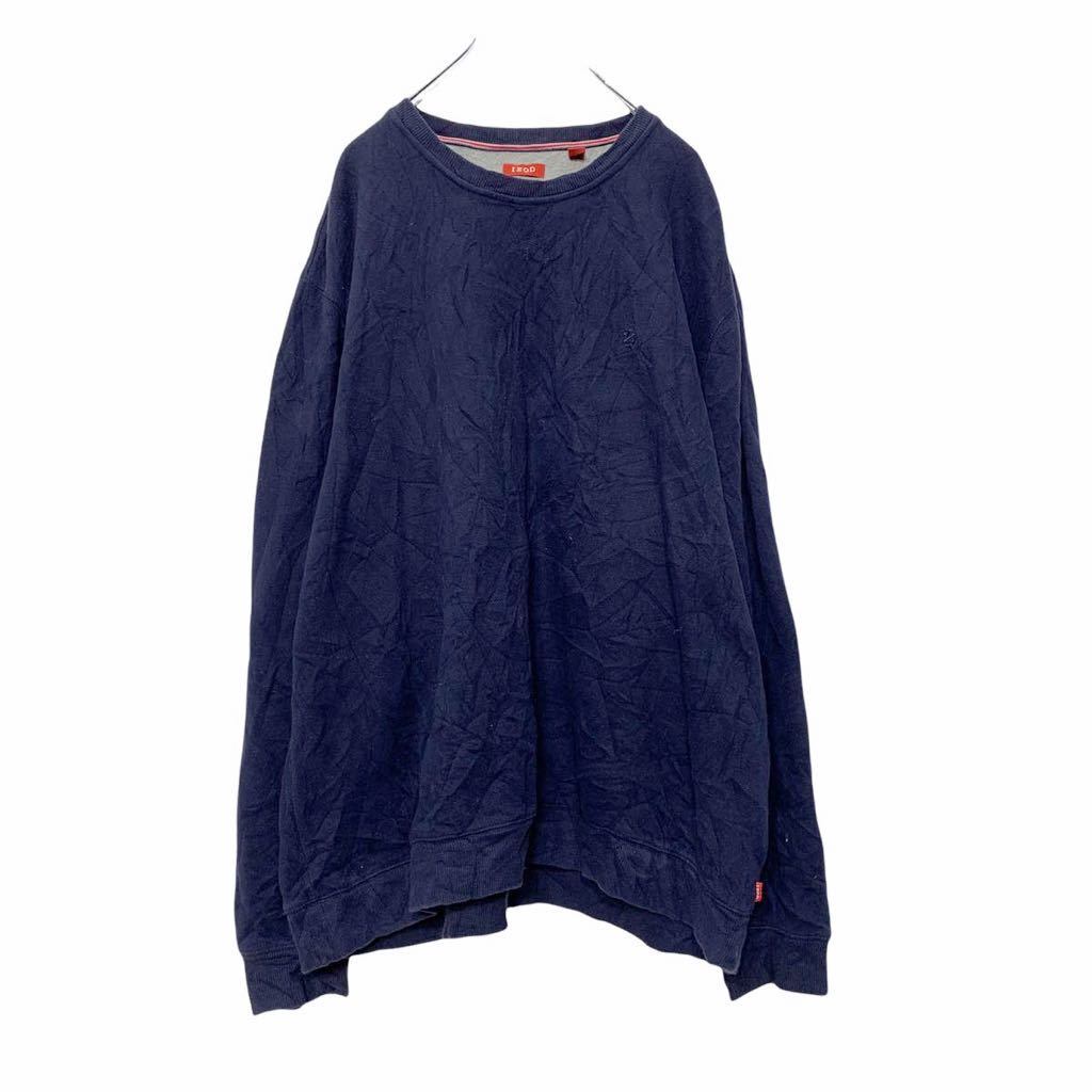 IZOD ロゴ刺繍 スウェット トレーナー 2XL ネイビー 紺色 海外