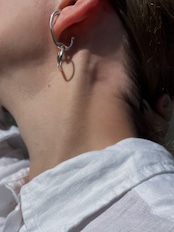 #025 (essential earrings) ※SINGLE silver925 earring