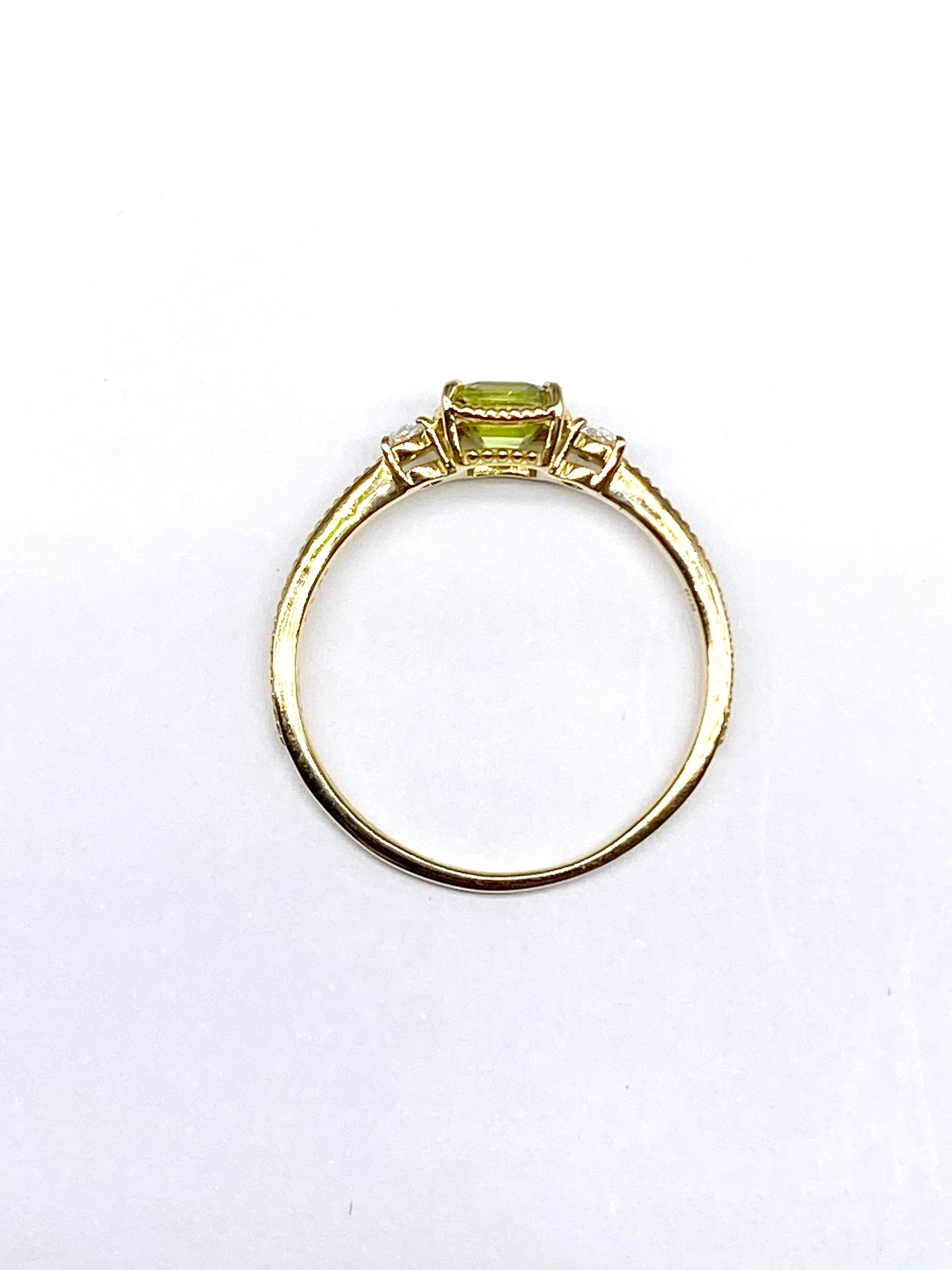 新品】スフェーン 0.56ct / ローズカットダイヤモンド 2石計