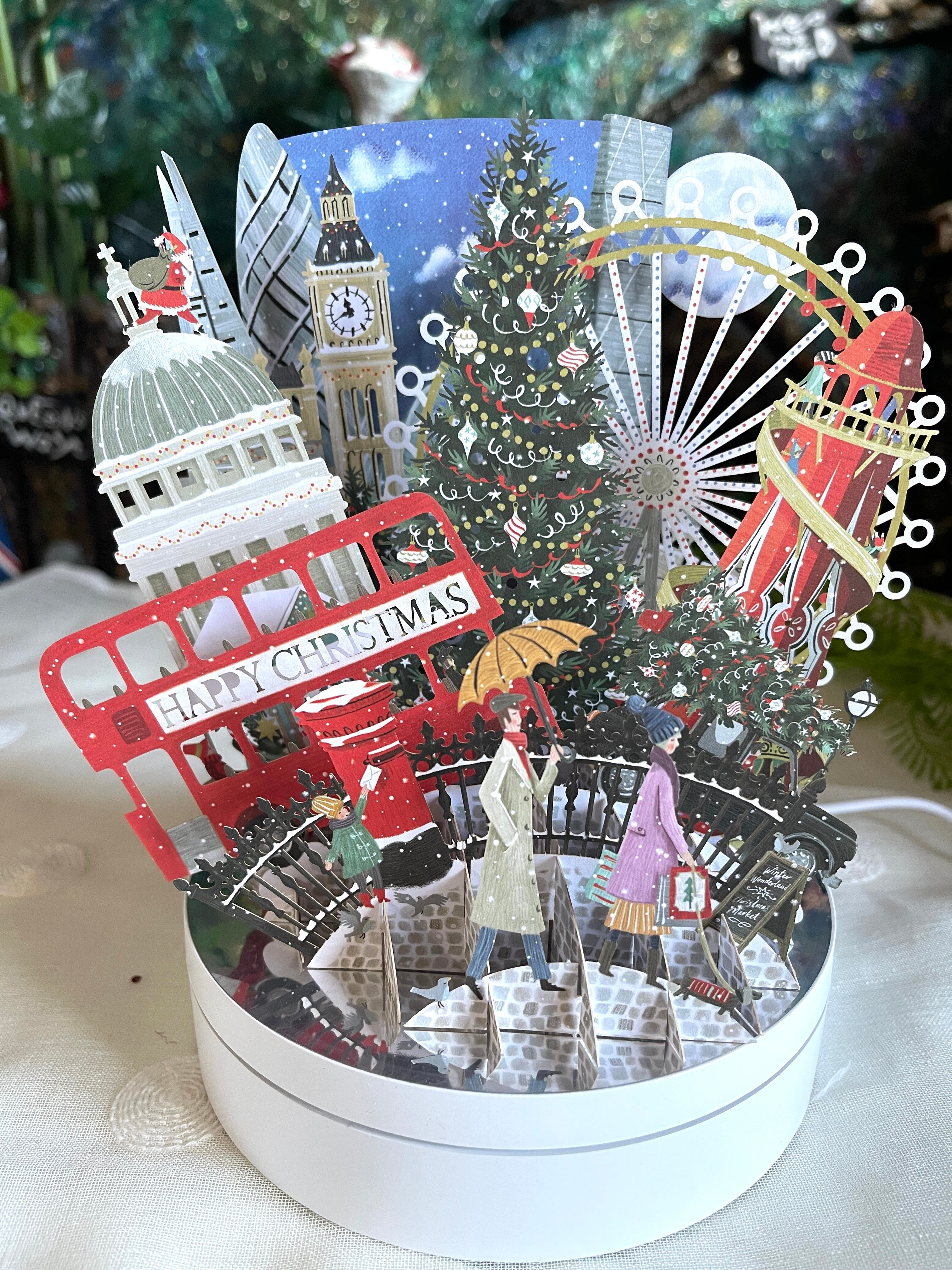 ◆ロンドン LONDON◆クリスマス◆立体３D◆カード◆グリーティングカード◆Me & McQ◆英国製◆