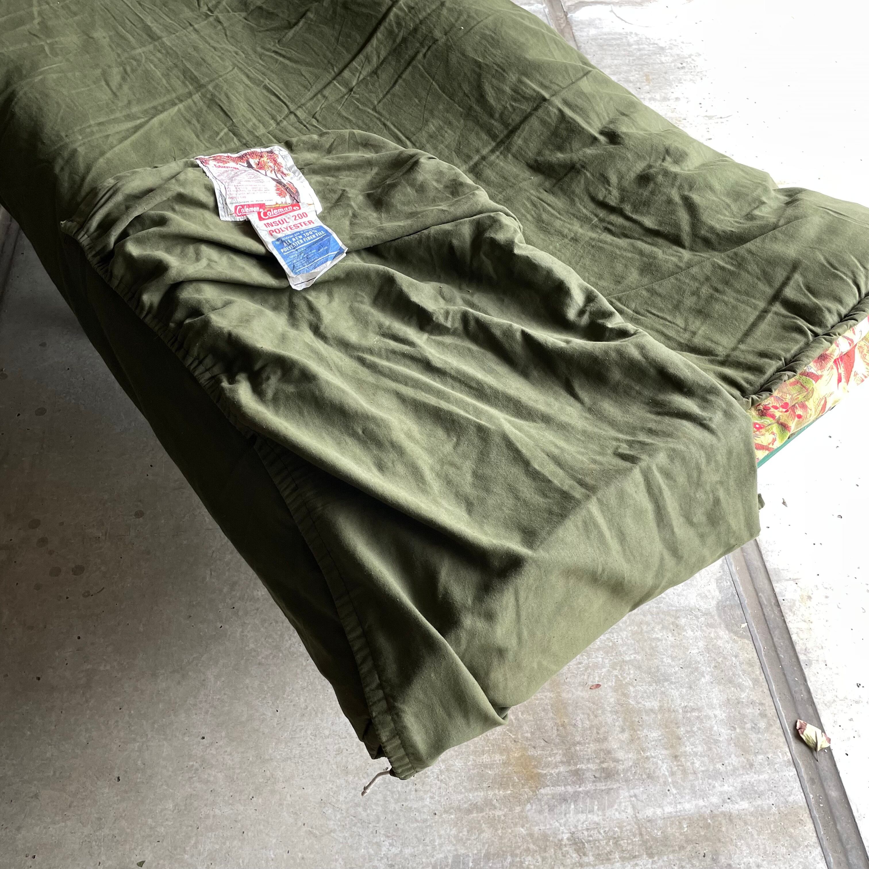 コールマン ビンテージ スリーピングバッグ ダックハント フランネル