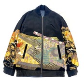 【bomber54】Ssize 再構築リバーシブル着物ボンバー KIMONO reversible BOMBER JACKET