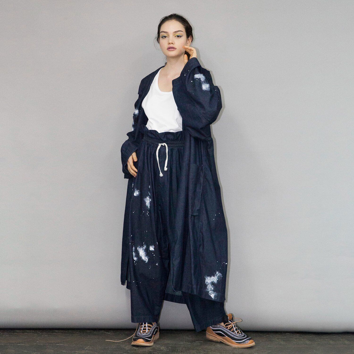 パンツ mybeautifullandlet DENIM WIDE EASY PANTS my beautiful landlet 8oz DENIM WIDE EASY PANTS (INDIGO / ONE WASH