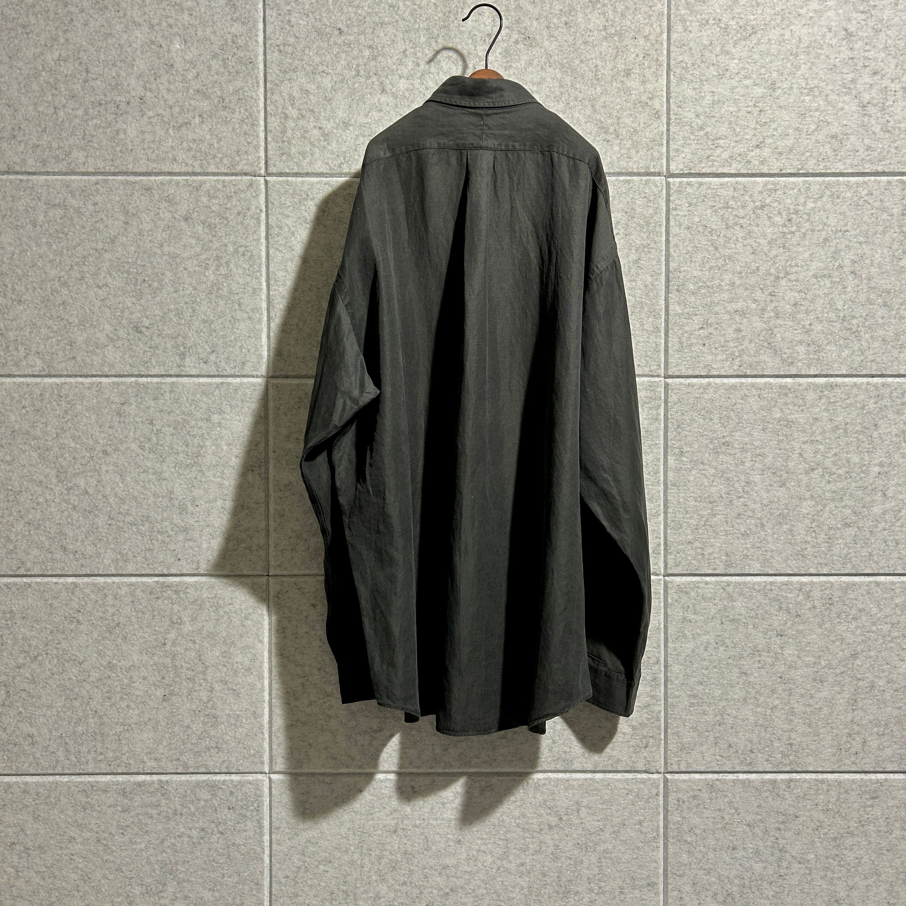 Polo Ralph Lauren】【BLAKE】XL silk linen B.D.shirt ポロラルフ