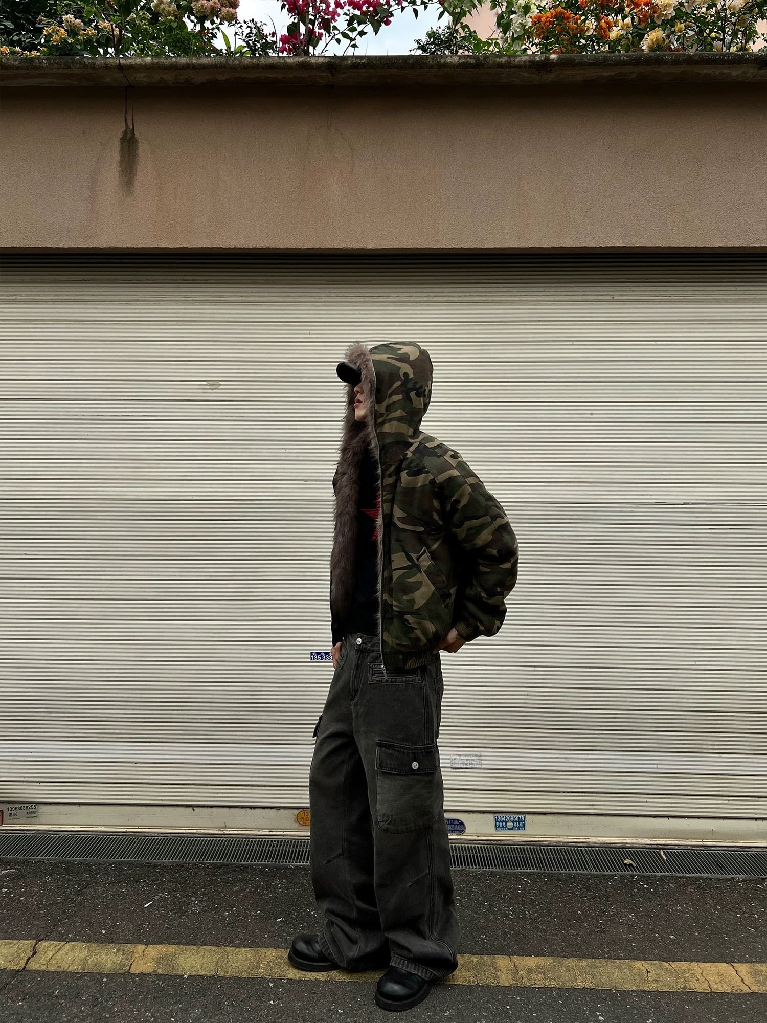 Y2K カモ柄 fur ma-1 down opium ミリタリー | Juns garment service