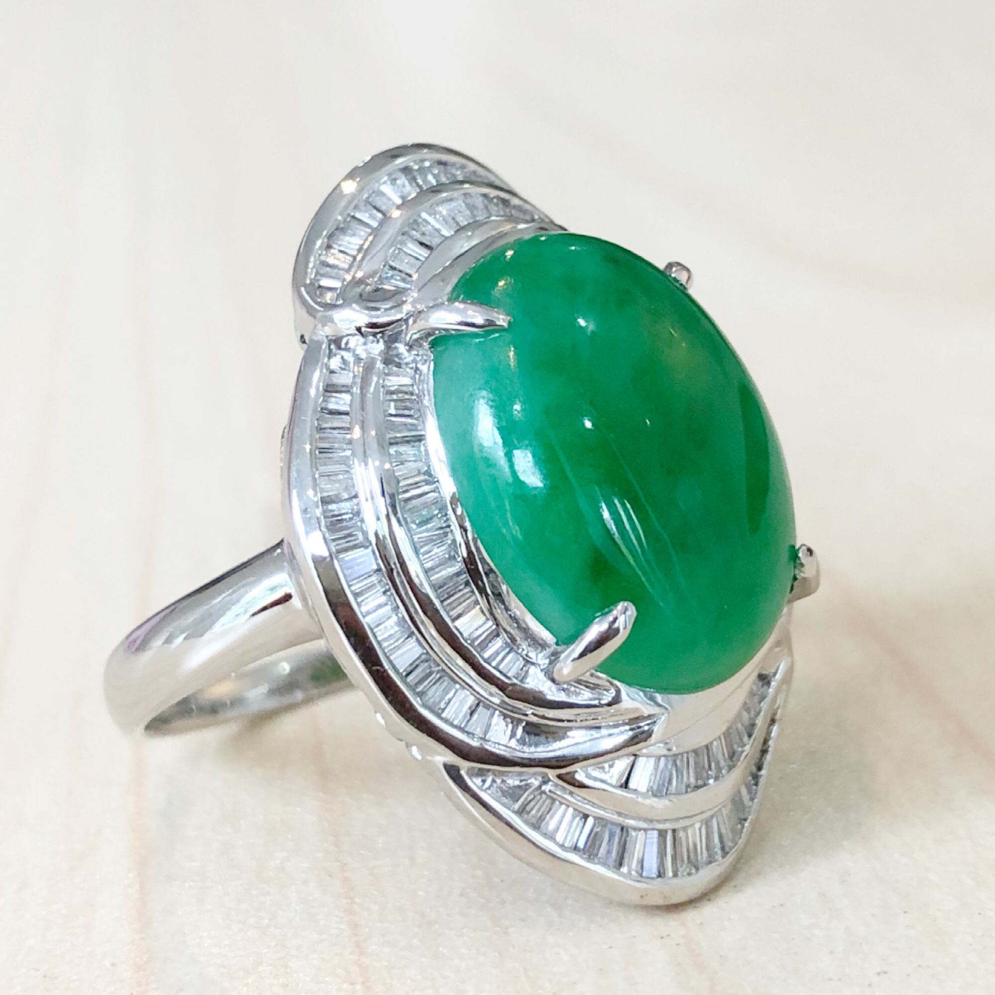 PT900翡翠リング指輪