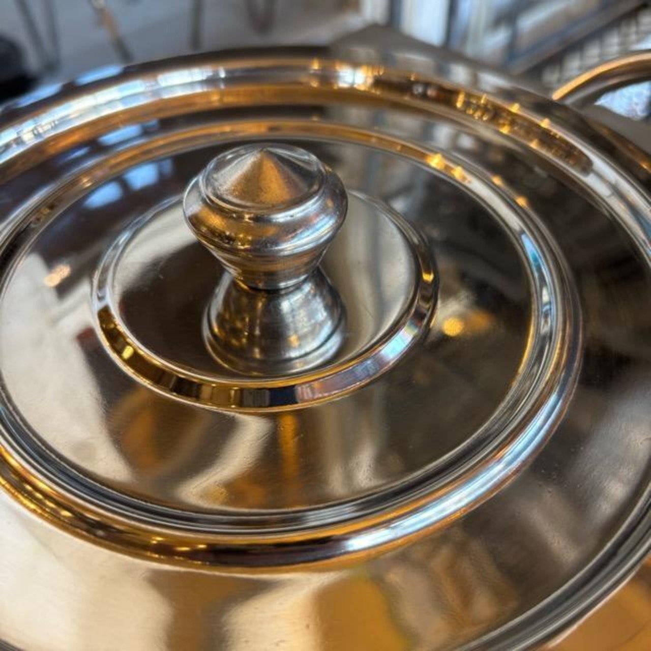 India Handy Pot インド 手持ちの鍋 アジアン エスニック ステンレス 銅 鍋 食器