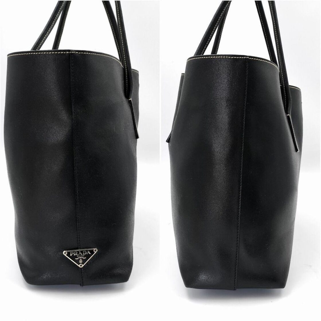 極美品✨ PRADA 1900 ビジネスバッグ トートバッグ カーフレザー 本革  