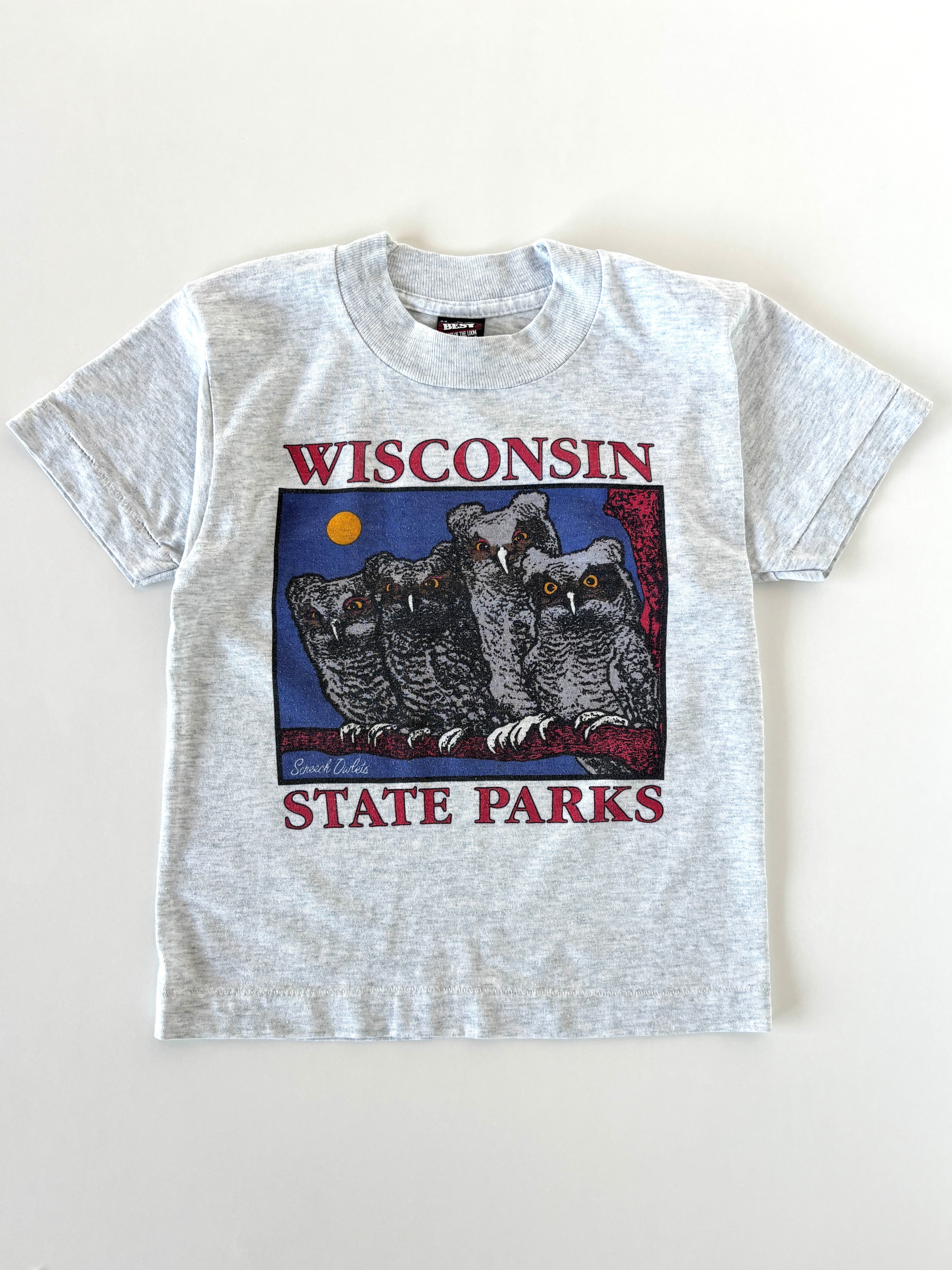 【4-5T相当・vintage】USA製 WISCONSIN tee