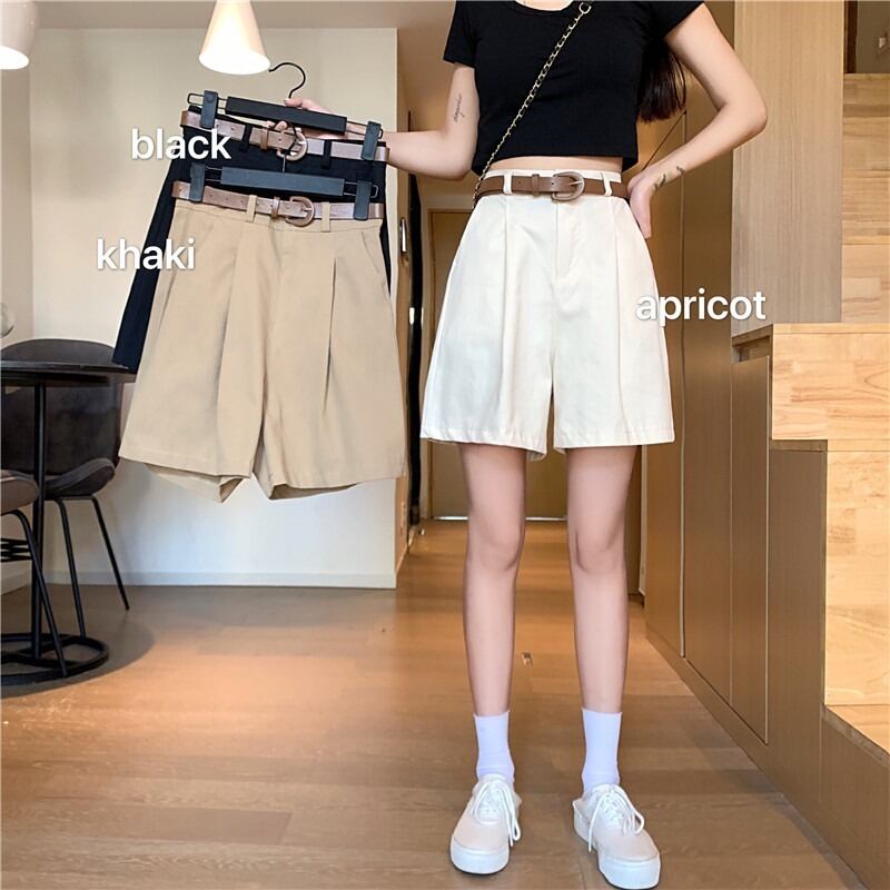 ウェストブラックショーツ レディースサマー薄手パンツ ルーズ 夏物 ブルマー YY-ファッション30562192073