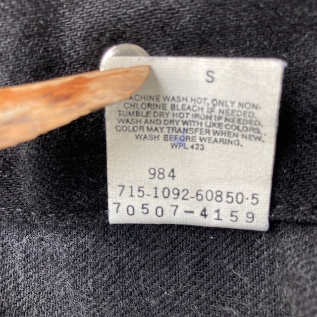 Levi's リーバイス デニムジャケット 90s USA製 70507 後染め ブラックデニム ヴィンテージ古着 XXL 画像10