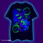 和彫×サイバー 青龍｜Tシャツ-黒