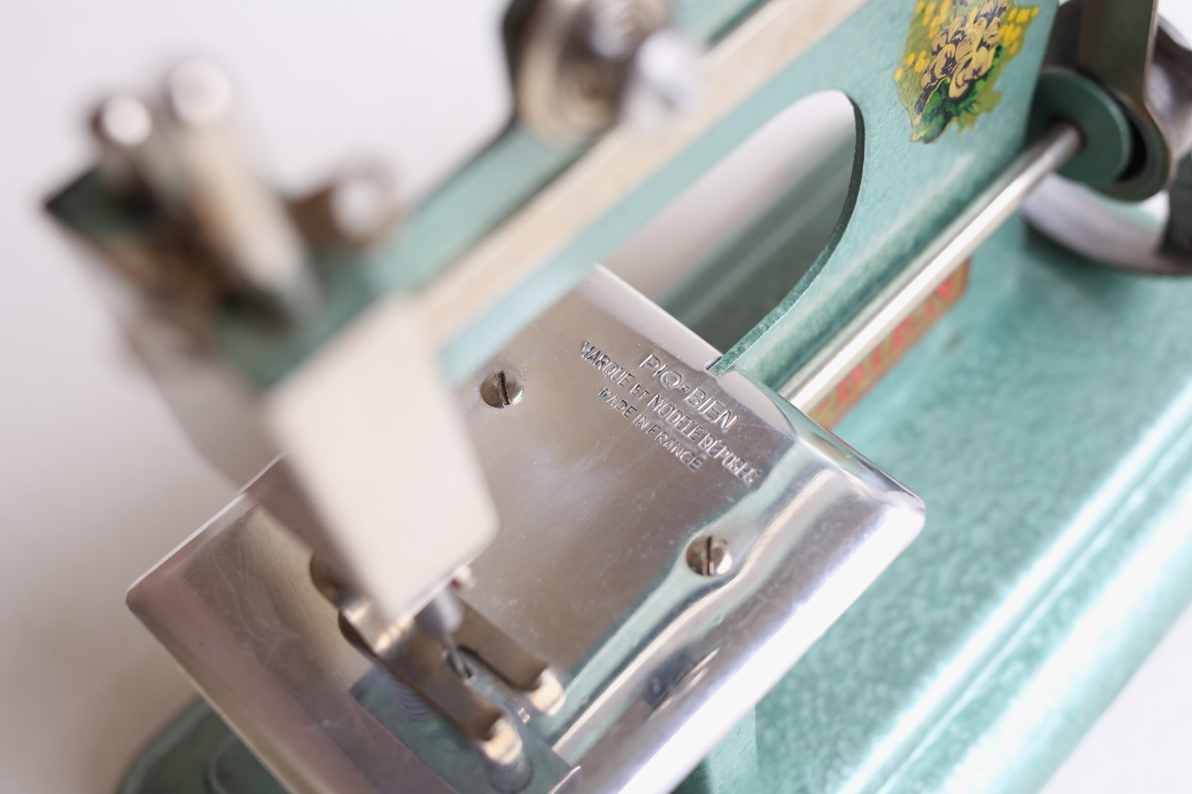 フランス アンティーク ヴィンテージ トイミシン PIQ-BIEN グリーン