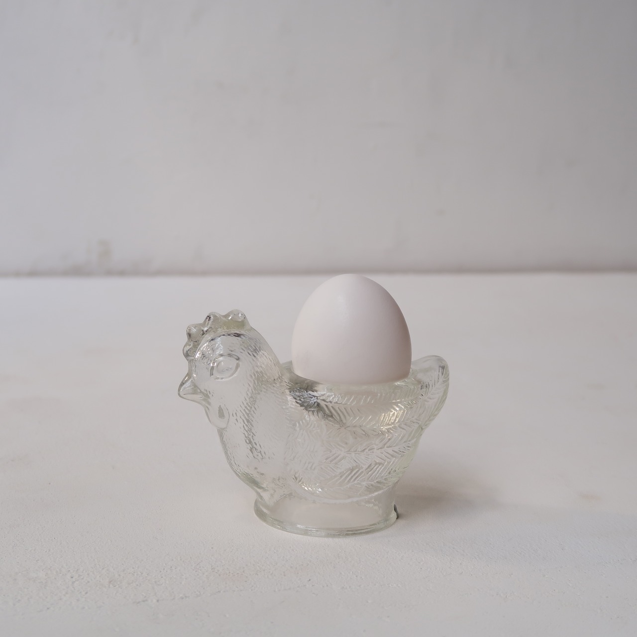 にわとりガラスのジュエリートレイ