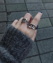 OPEN TEARDROP RING / オープンティアドロップリング