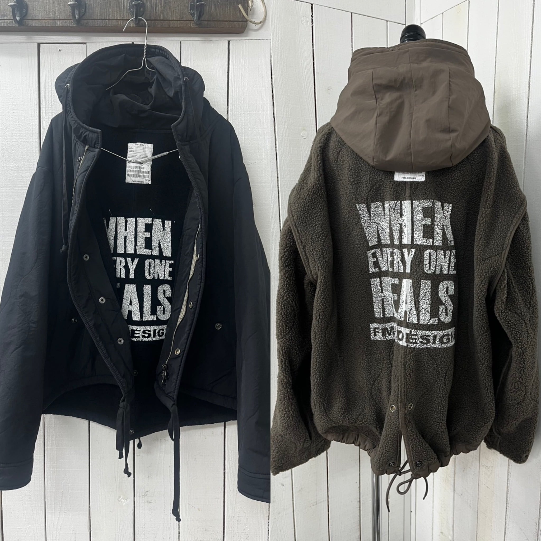 flamingo farm 】リバーシブルボアジャケット(520095) | LARACROFT