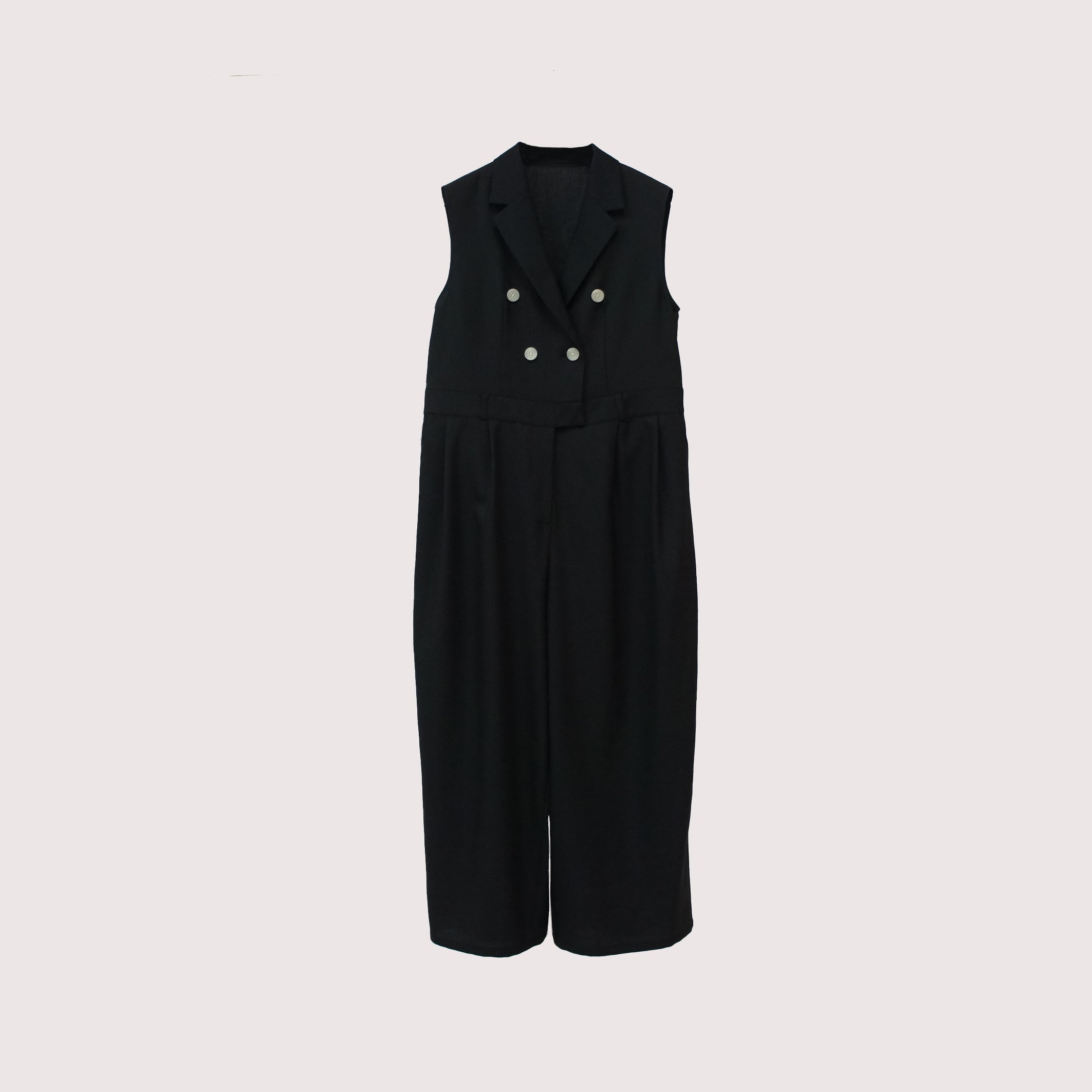 LINKABLE リンカブル　ボンディングテーパード　セットアップ　ネイビー BOTTOMS | LINKABLE