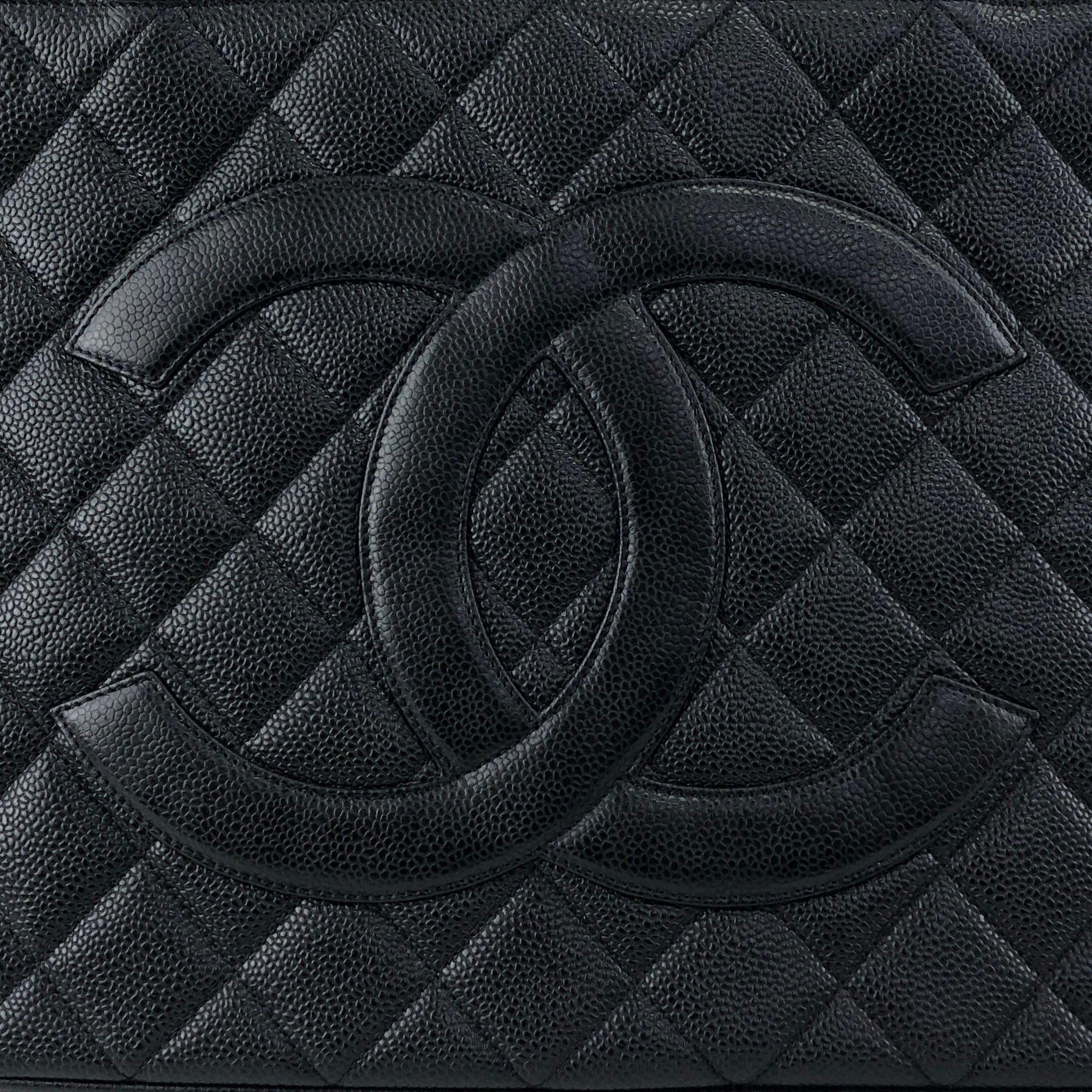 CHANEL シャネル ハンドバッグ ブラック ココマーク キャビアスキン
