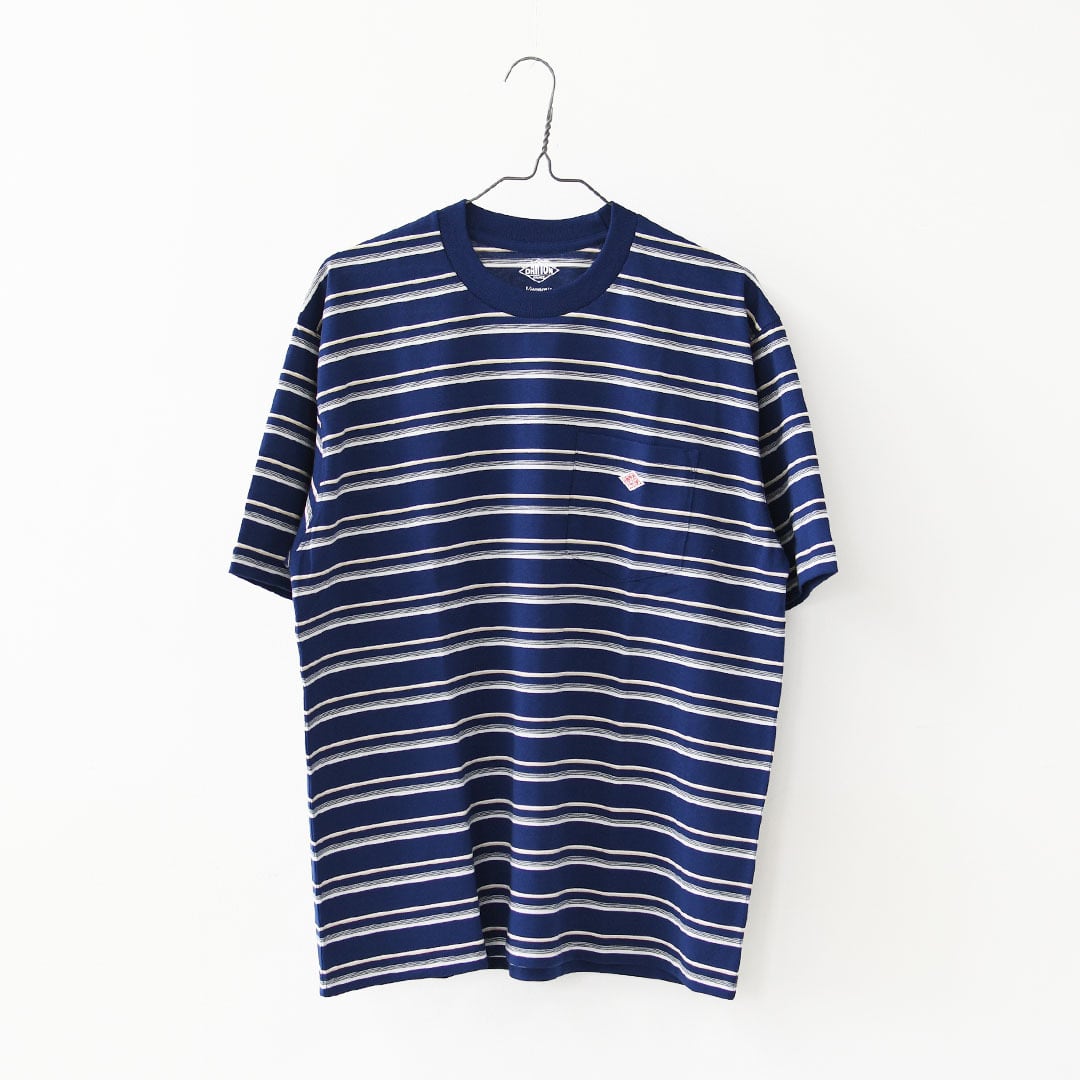 DANTON [ダントン] M SHORT SLEEVE POCKET T-SHIRT STRIPE [DT