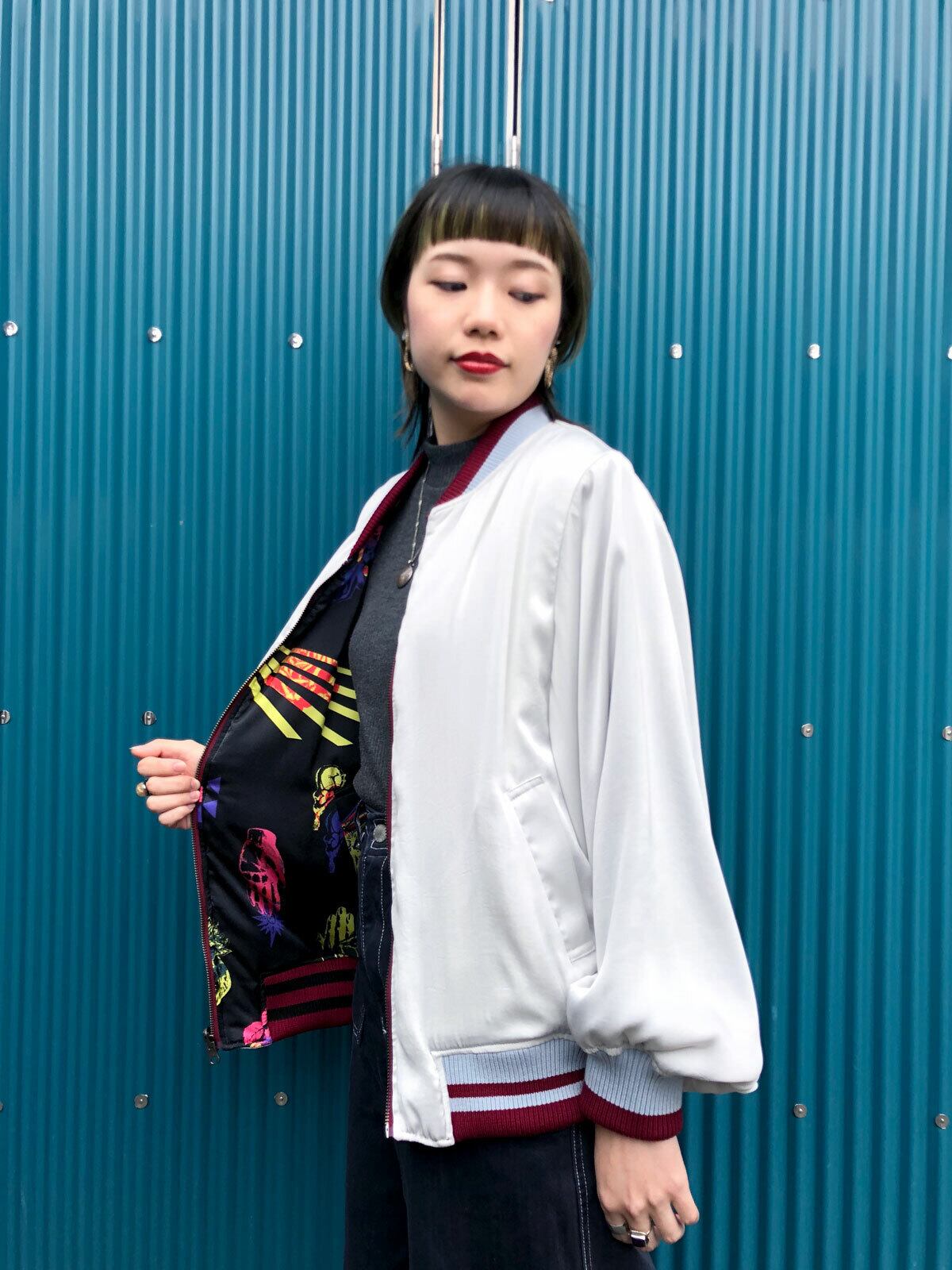 【新品未使用】 重宗玉緒 リバーシブルブルゾン 新品未使用】 重宗玉緒 リバーシブルブルゾン