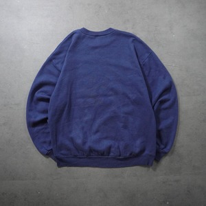 90s JERZEES sweatshirt solid navy L 古着
