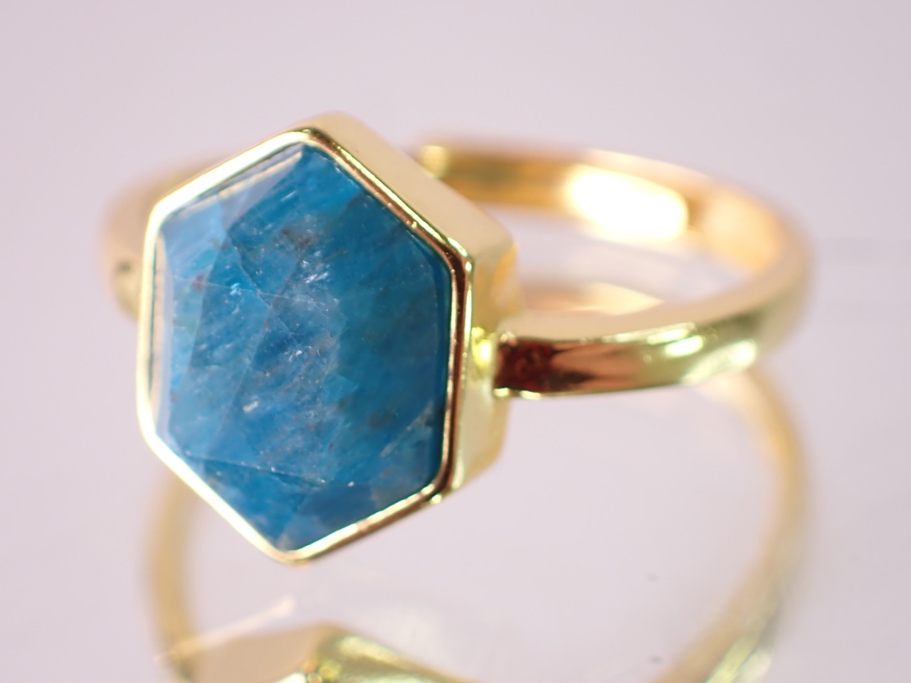 【サイズフリー】Sv925　アパタイトリング　[D1-76]