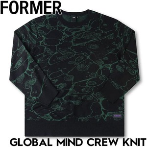 FORMER フォーマー GLOBAL MIND CREW KNIT コットンセーター ニット FKN-25304 日本代理店正規品