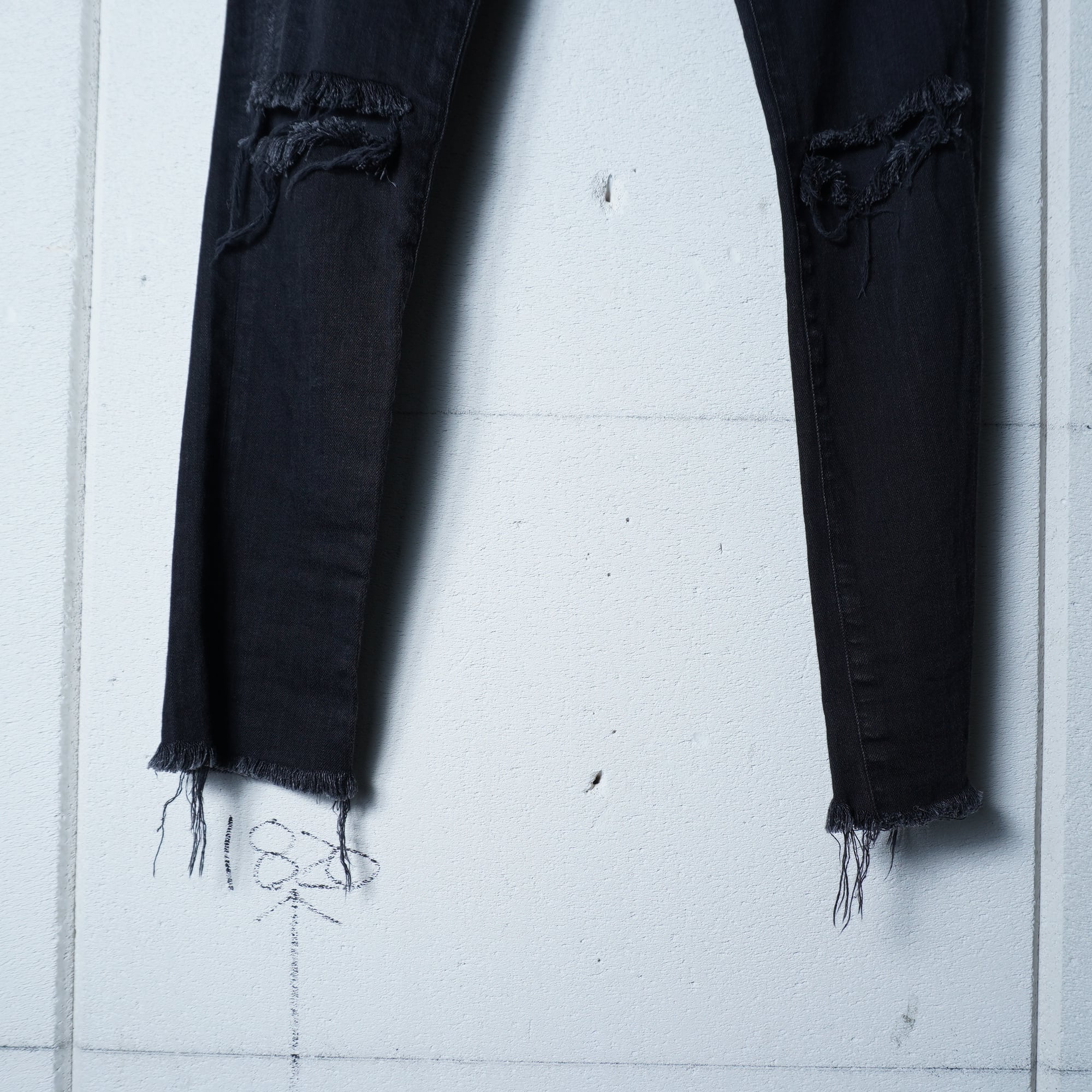 Saint Laurent】サンローラン エディ期 ダメージ加工カットオフデニム