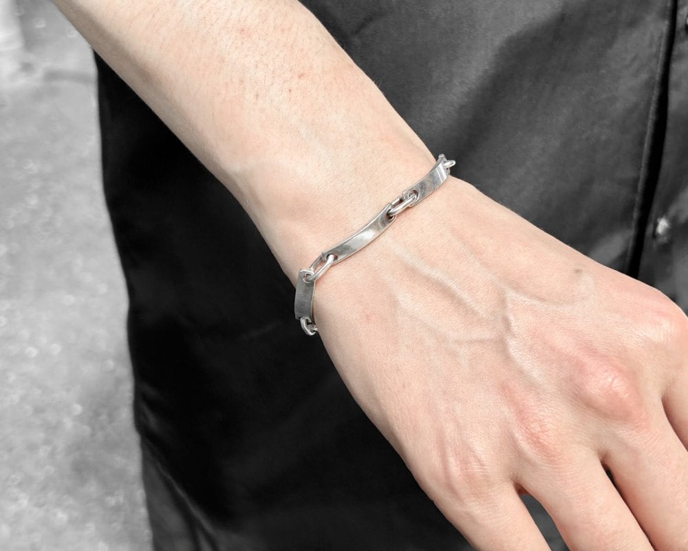 Vintage Taxco Silver Chain Bracelet [MEXICO TAXCO SILVER] Narrow