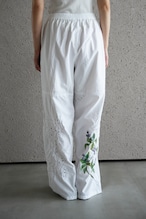 vintage lace pants purple echinacea