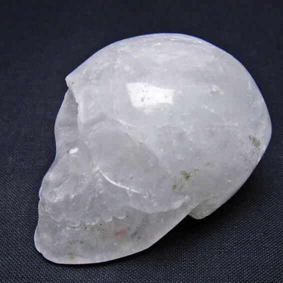 水晶 ドクロ スカル 置物 一点物 145-1768