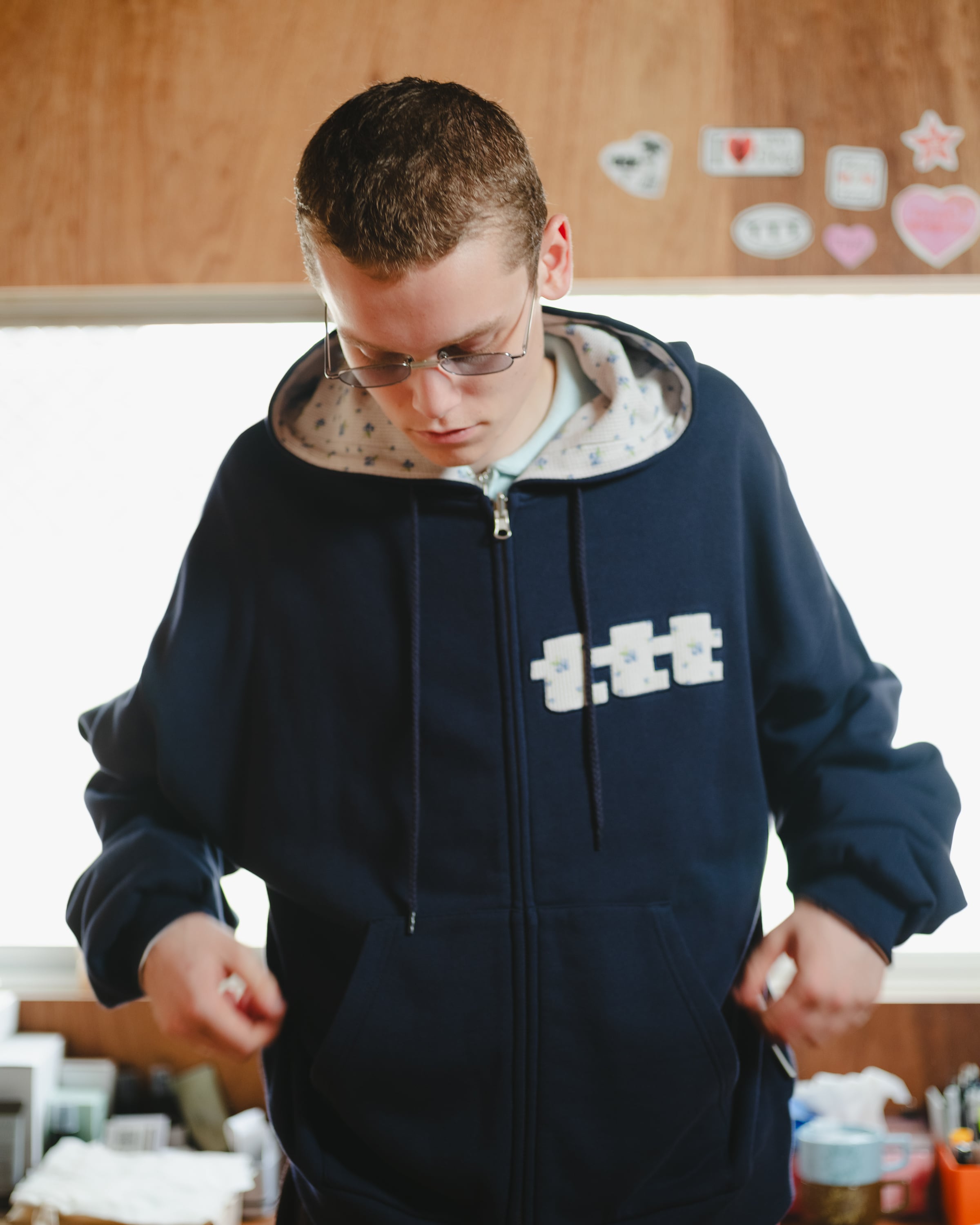 受注販売》Fruits reversible zip up hoodie（NAVY） | TTTMSW