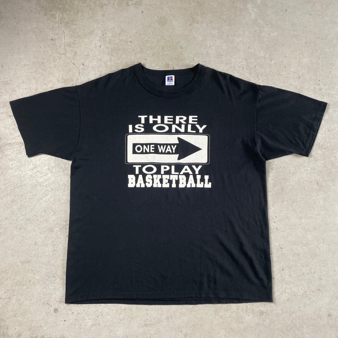 90年代 USA製 RUSSELL メッセージ 両面プリント Tシャツ メンズXL 古着 ...