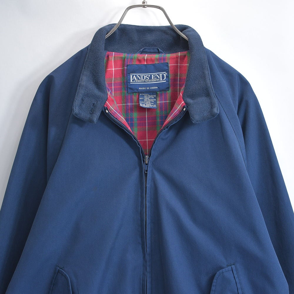 ヴィンテージ 90s ハリントンジャケット 紺 裏地チェックG-9タイプスイング 80年代 BARACUTA バラクータ G9 スイングトップ ハリントンジャケット