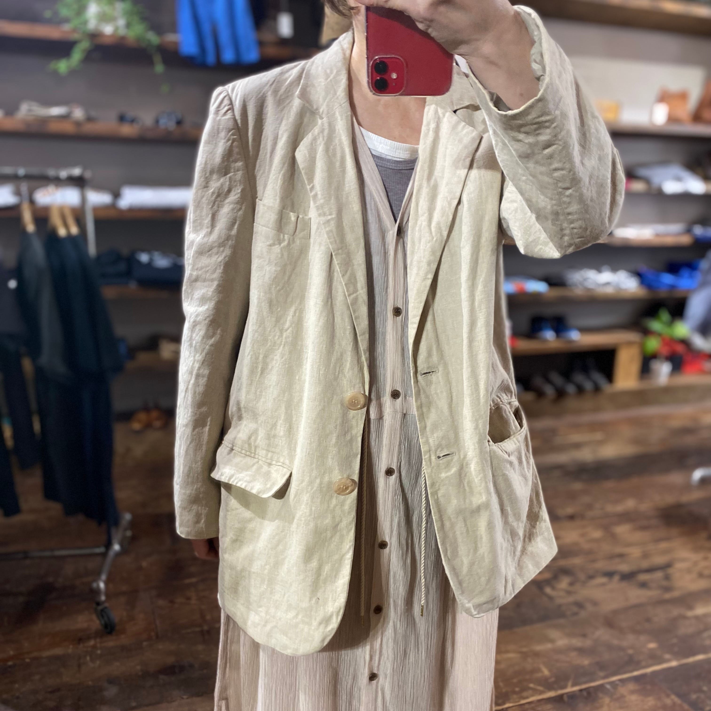 Linen Tailored Jacket / リネン テーラード ジャケット 古着 | 古着屋