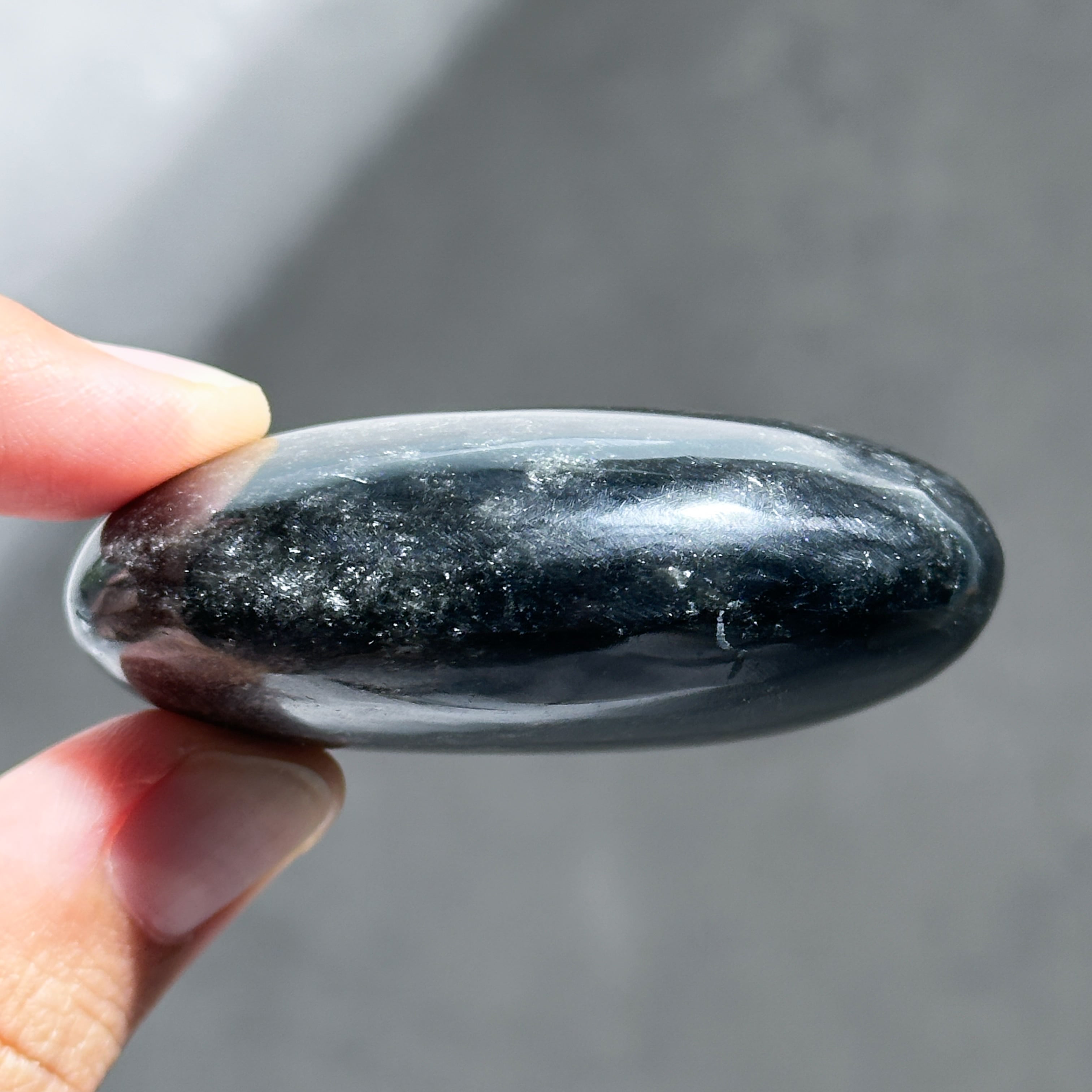 シルバーオブシディアン パーム91◇ Silver Obsidian ◇天然石・鉱物