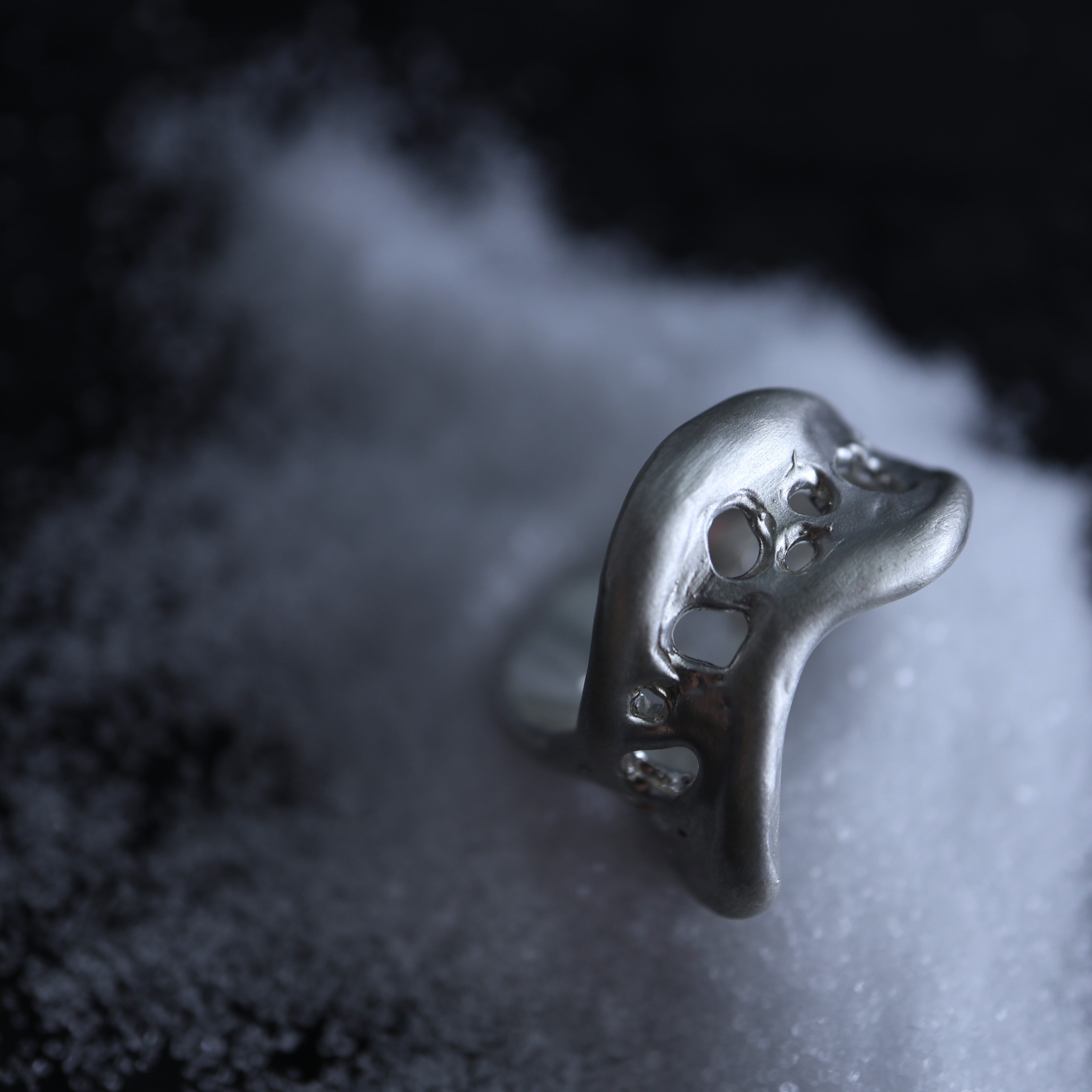 minamo- 水面】リング シルバー925 1点もの 004 | Larmes de Poisson