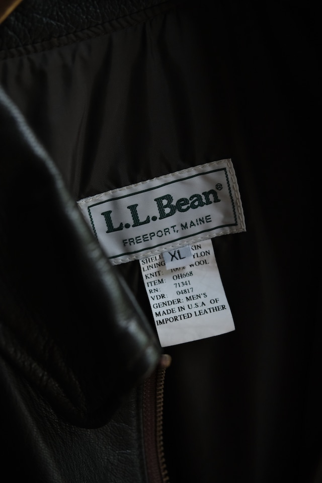 90's "L.L.BEAN" A-2 type leather jacket