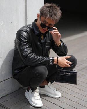 Belinda Luxury Leather Shirt【BEL25-006】
