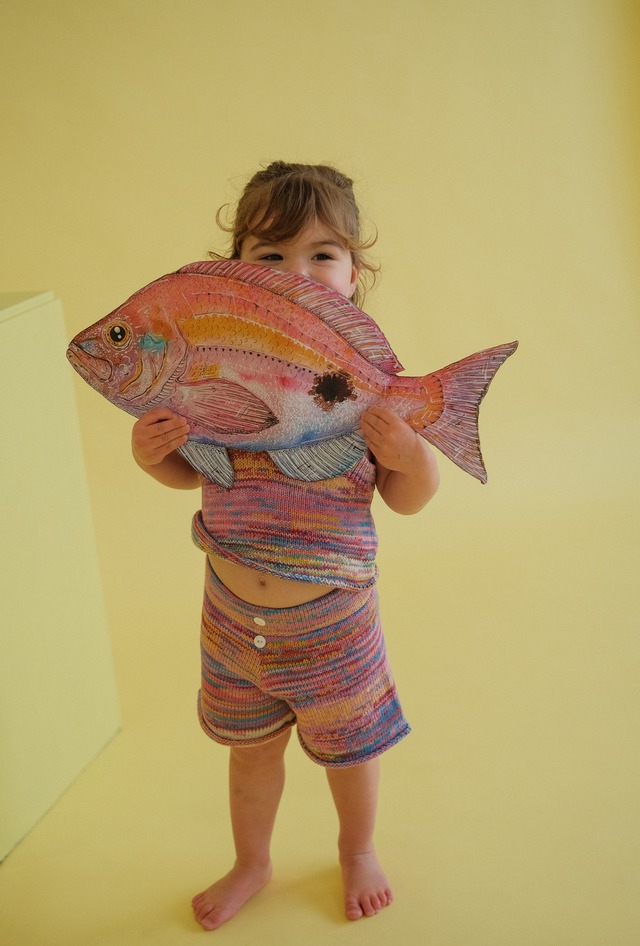 《即納》GROWN/ Knitted Singlet Top - Rainbow