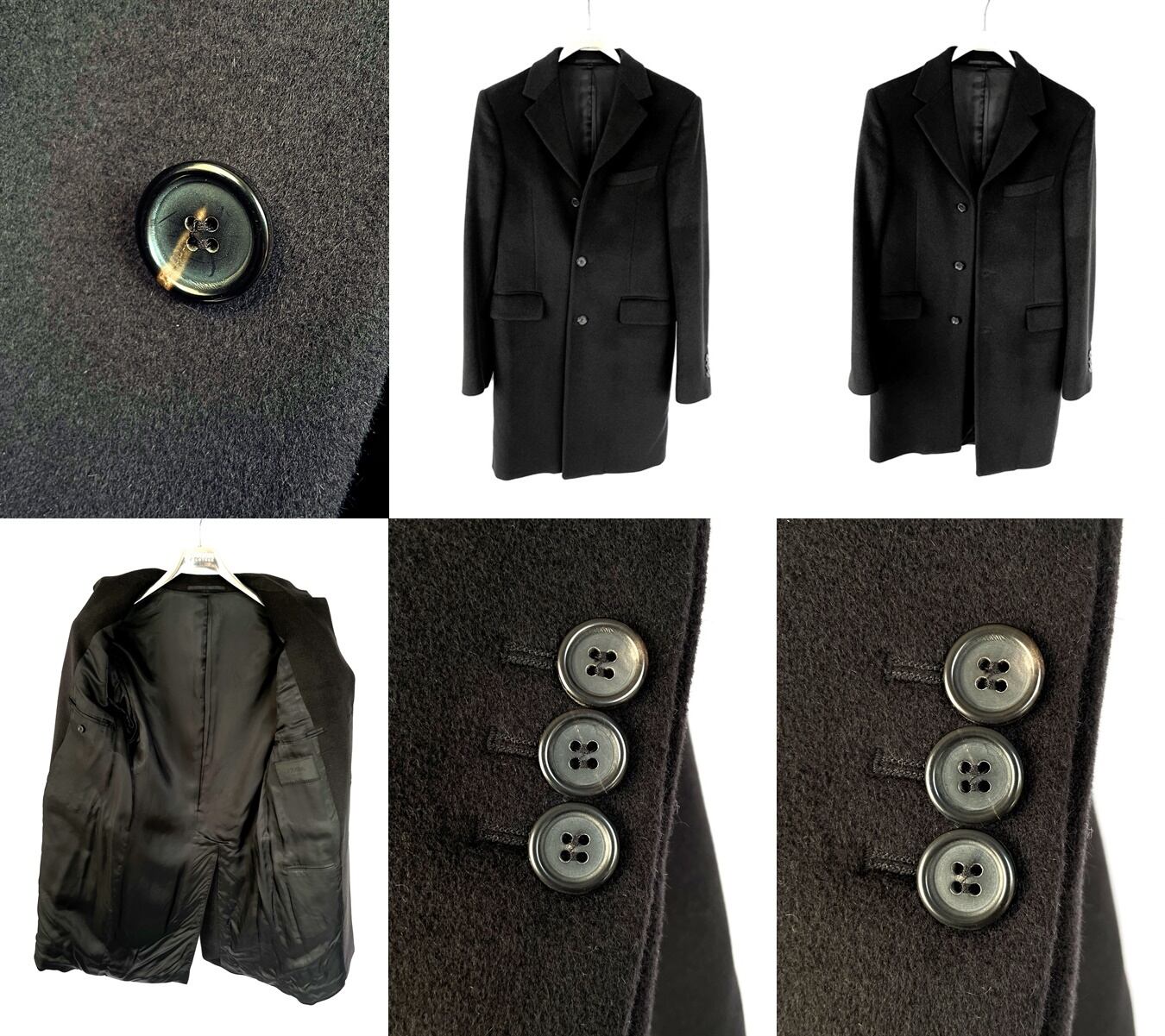 最高級プラダ PRADA アンゴラ＆ウールメルトンチェスターコート コレクション 最高級プラダ PRADA アンゴラ＆ウールメルトンチェスターコート