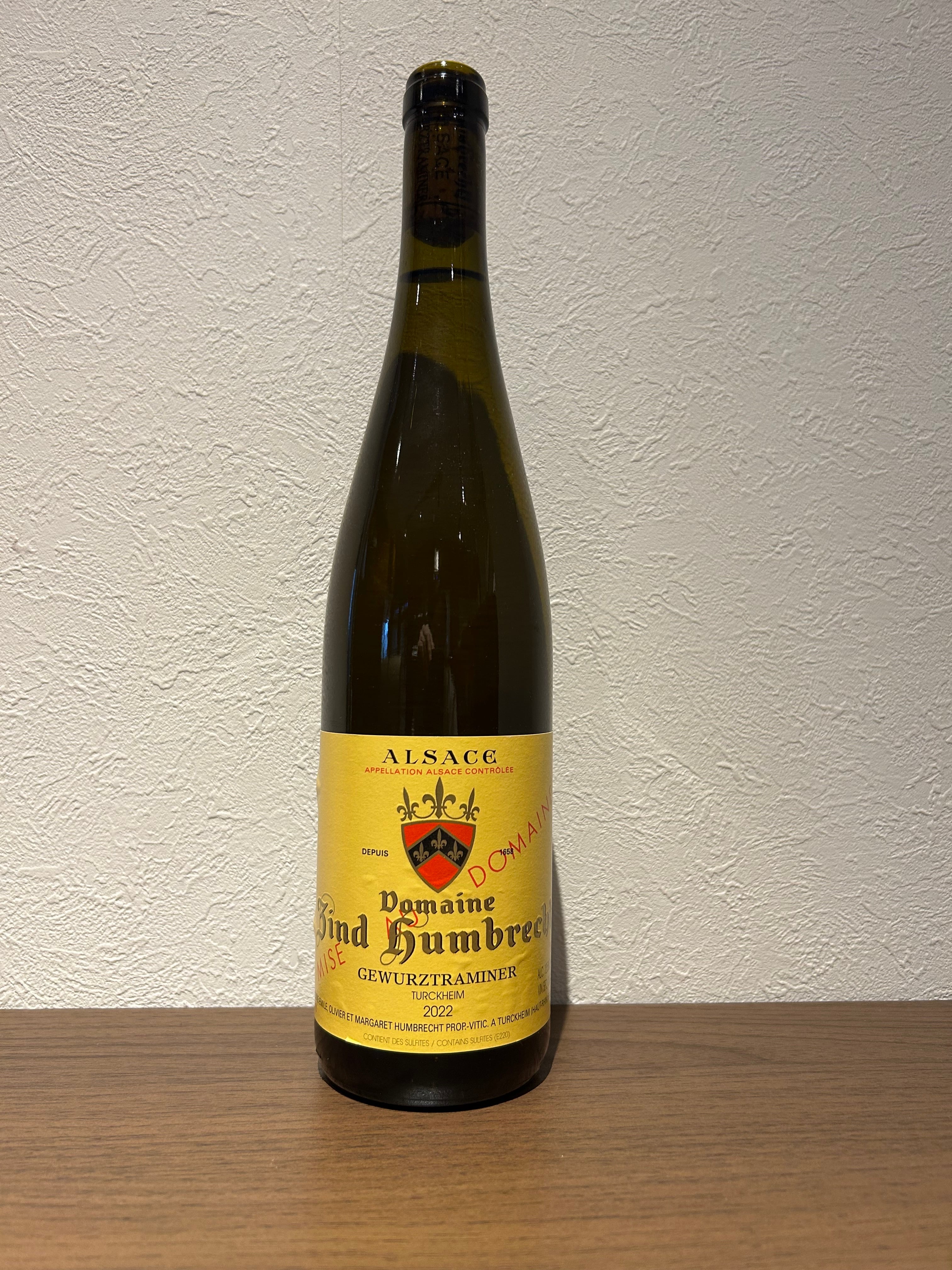 ゲヴュルツトラミネール テュルクハイム 2022 750ml ツィント