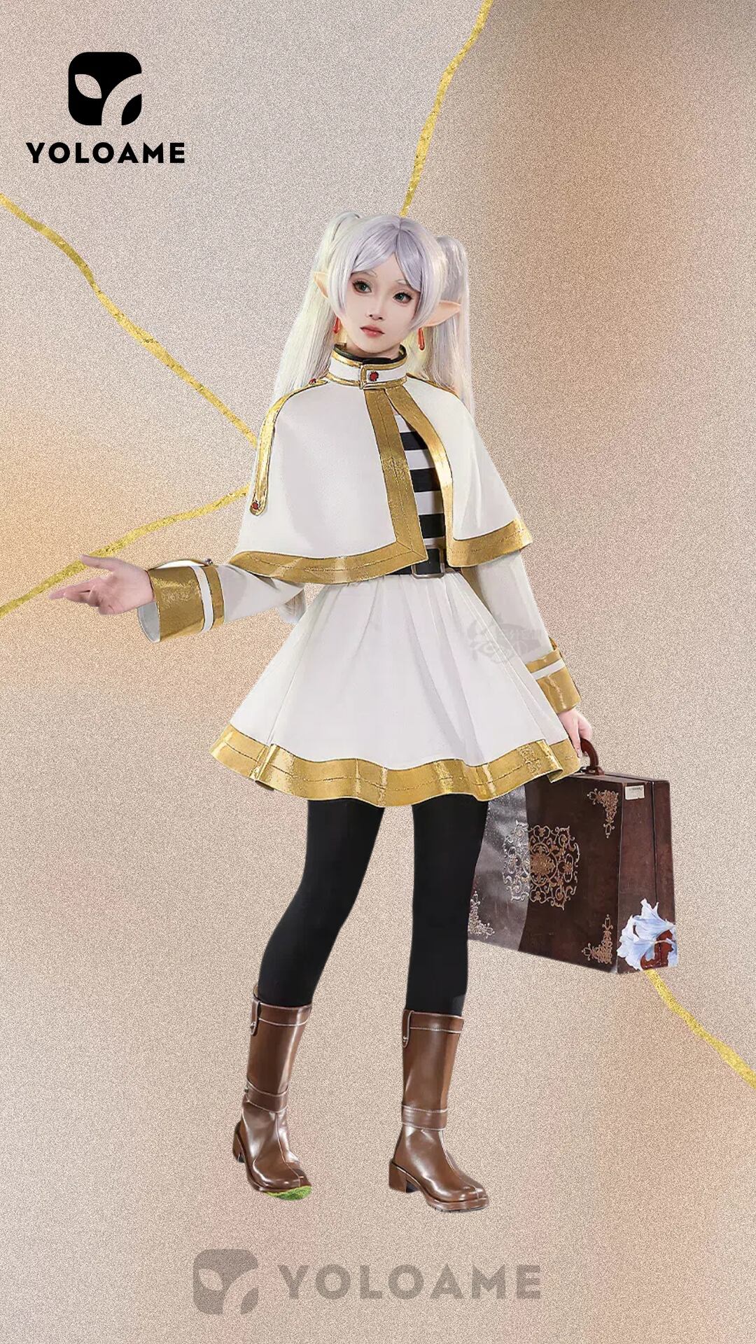 コスプレ衣装　葬送のフリーレン　三分妄想　M ウィッグ付き 三分妄想1/3Delusion】葬送のフリーレン フェルン-Fern コスプレ衣装
