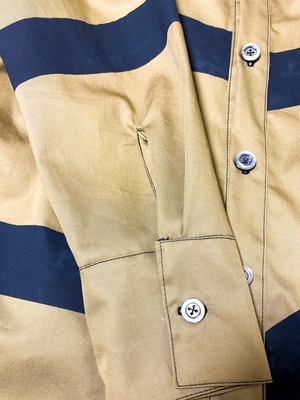 UNFINISHED ランダムストライプシャツ25076