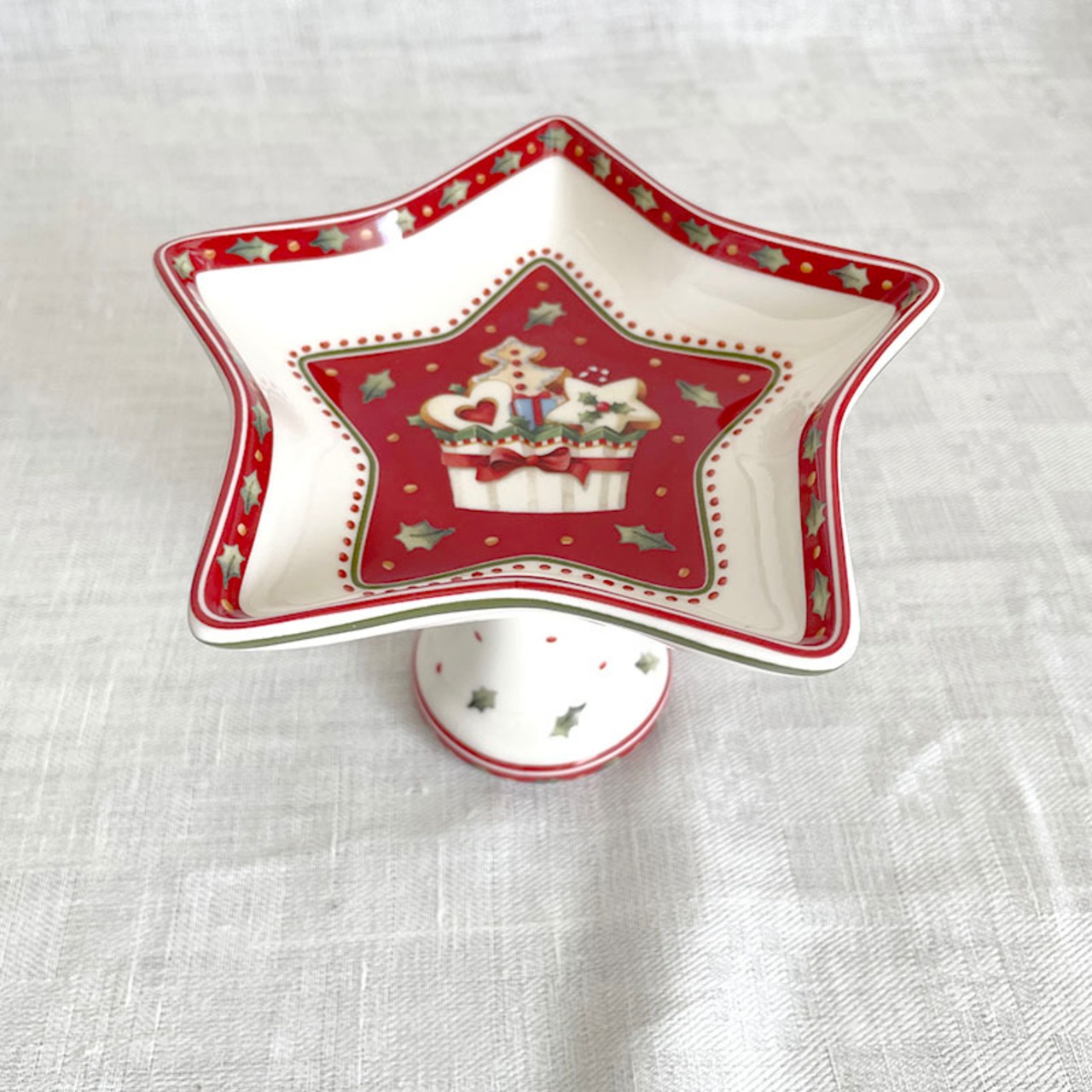 コンポティエ　小さなコンポート ビレロイ＆ボッホ　ノエル　クリスマスプレート villeroy & Boch 17otc3