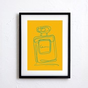 EAU DE PARFUM N°15｜香りの余韻を描くラインアートポスター｜上品ミニマルデザイン｜高品質印刷｜A3ポスター