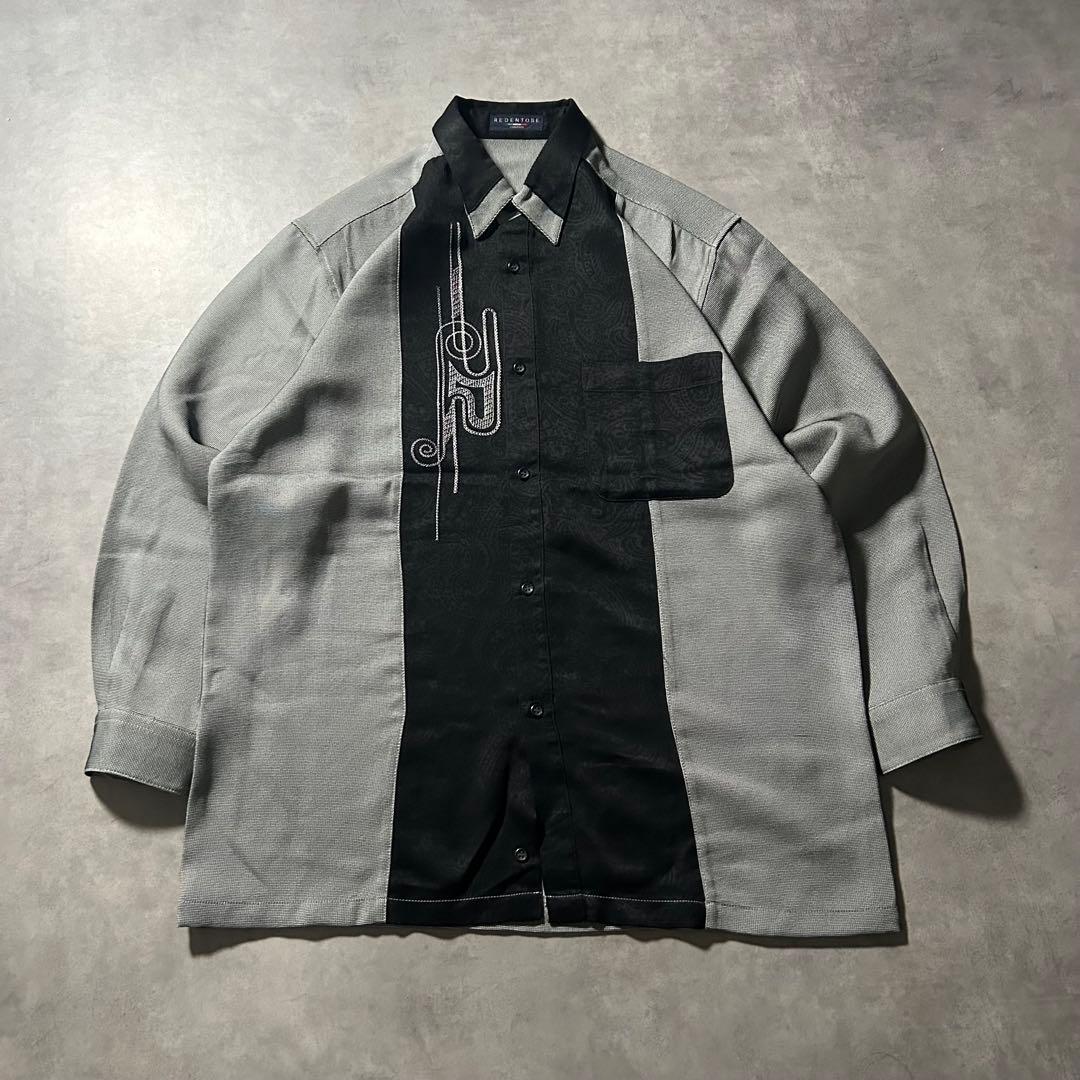 ヴィンテージ 切り替え モード レトロ デザイン ヨーロピアン シャツ