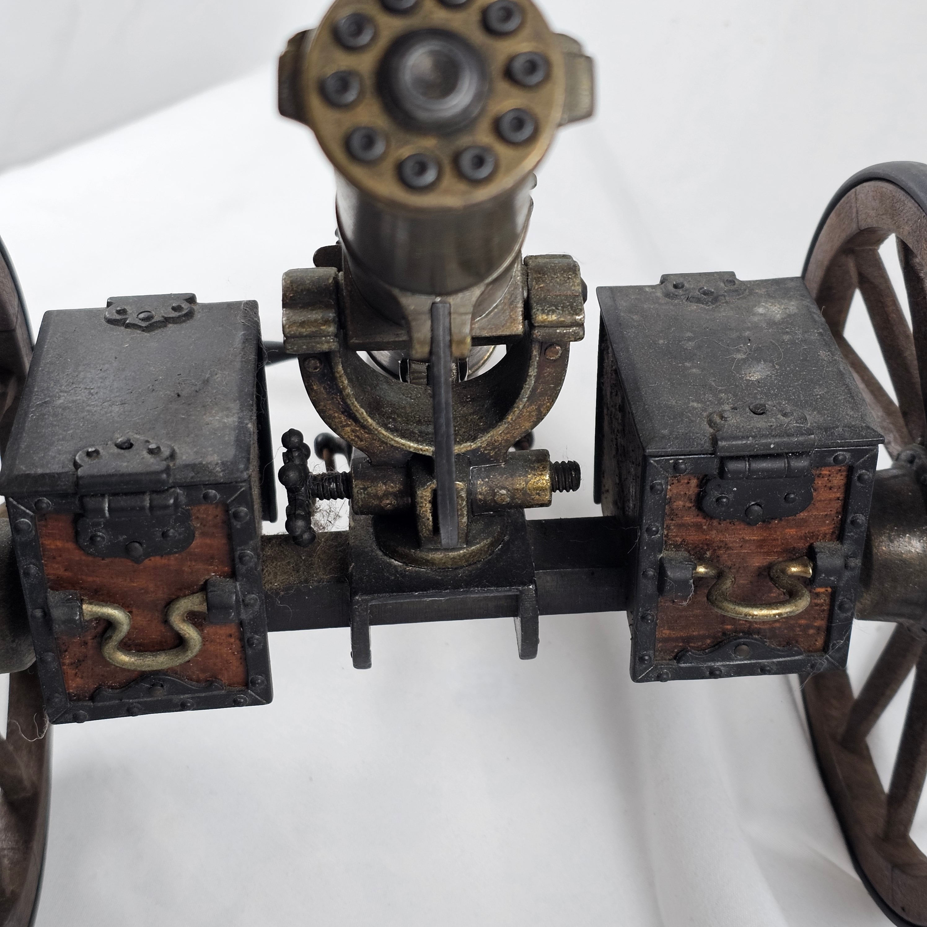 希少】ガトリング砲 ミニチュア モデル 1883 ギミック可動 ハート 